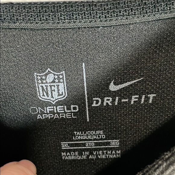 Nike Bengals Black Polo Shirt with Orange Stripe - Picture 3 of 11